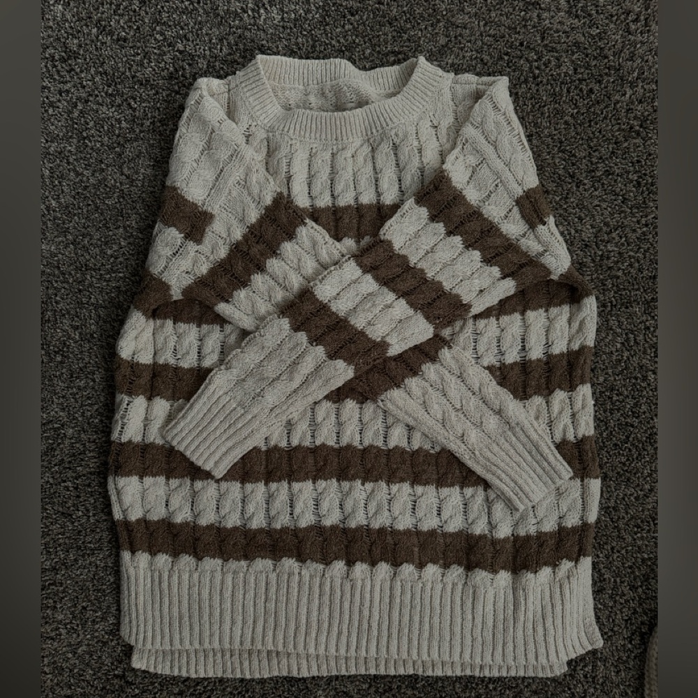 NWOT Women's Anthropologie Pilcro Striped Sweater - Picture 7 of 9